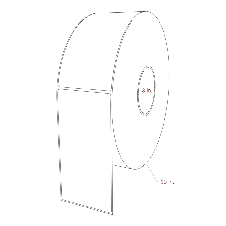 3.25" x 6.5" Inkjet Label Rolls | Fits Epson ColorWorks, VIPColor & Primera