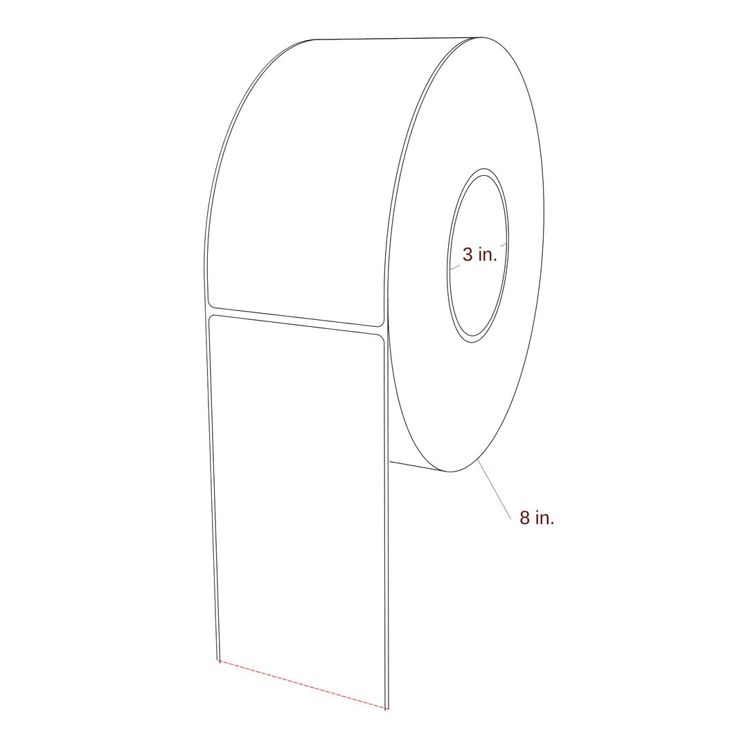 3.25" x 6.5" Inkjet Label Rolls | Fits Epson ColorWorks, VIPColor & Primera
