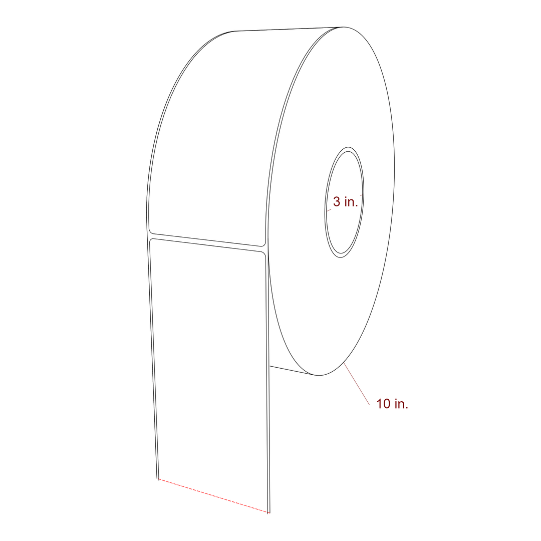 3.25" x 7.5" Inkjet Label Rolls | Fits Epson ColorWorks, VIPColor & Primera
