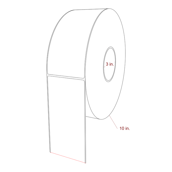 3.25" x 7.5" Inkjet Label Rolls | Fits Epson ColorWorks, VIPColor & Primera