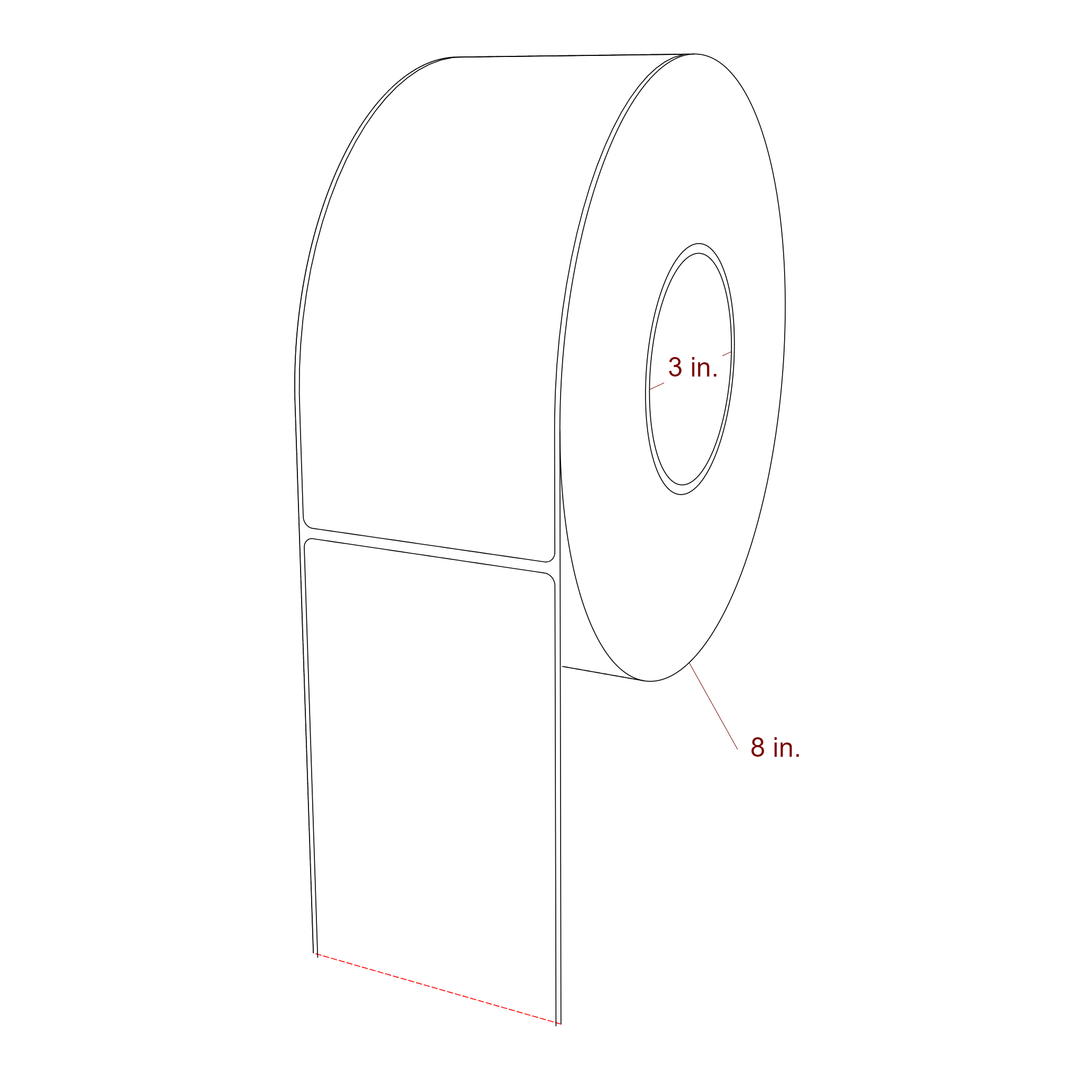 3.25" x 7.5" Inkjet Label Rolls | Fits Epson ColorWorks, VIPColor & Primera
