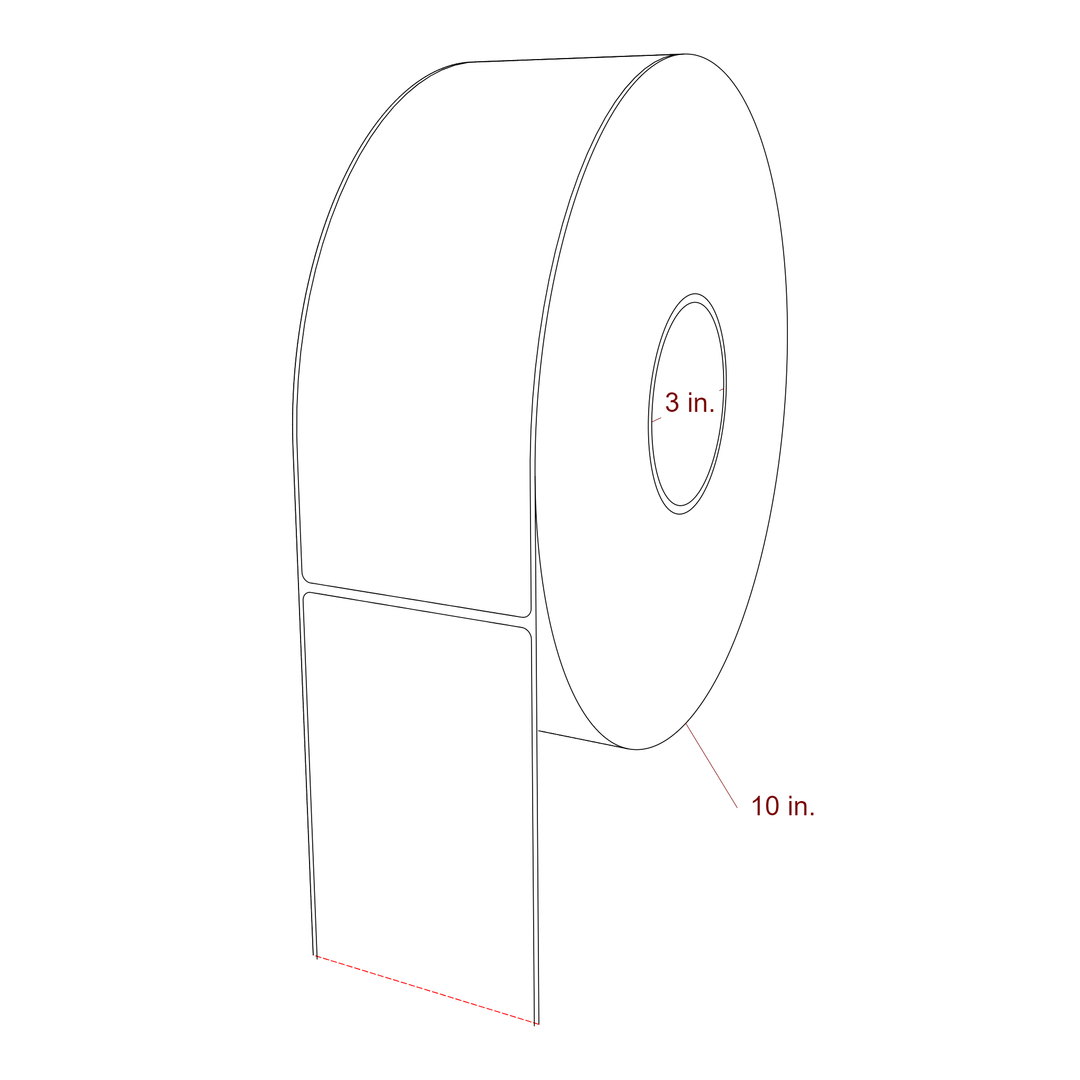 3.25" x 9" Inkjet Label Rolls | Fits Epson ColorWorks, VIPColor & Primera