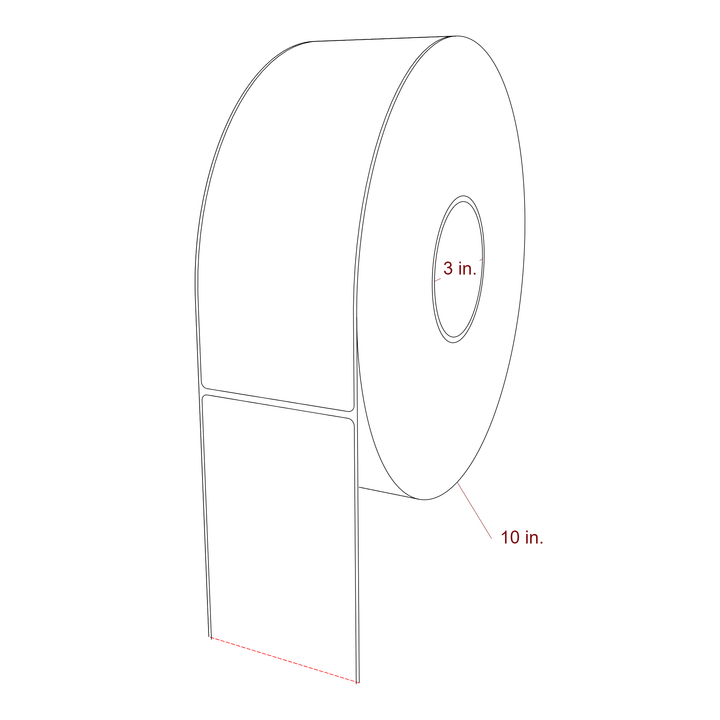 3.25" x 9" Inkjet Label Rolls | Fits Epson ColorWorks, VIPColor & Primera