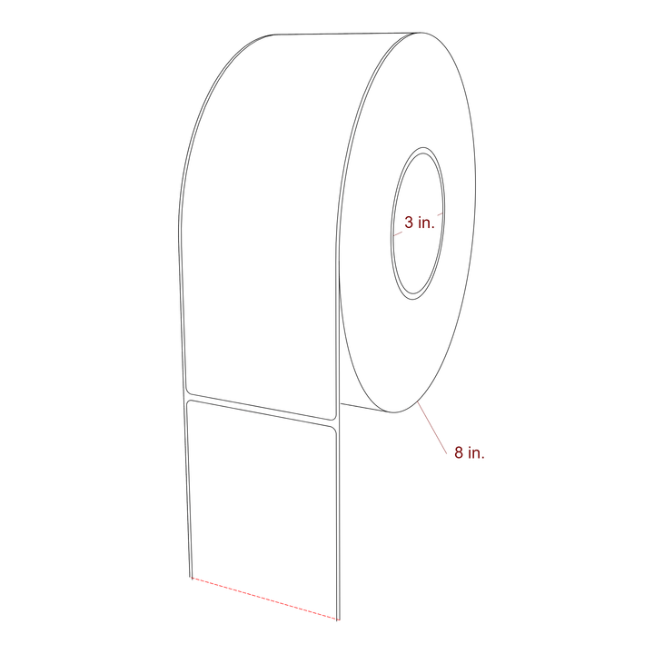 3.25" x 9" Inkjet Label Rolls | Fits Epson ColorWorks, VIPColor & Primera