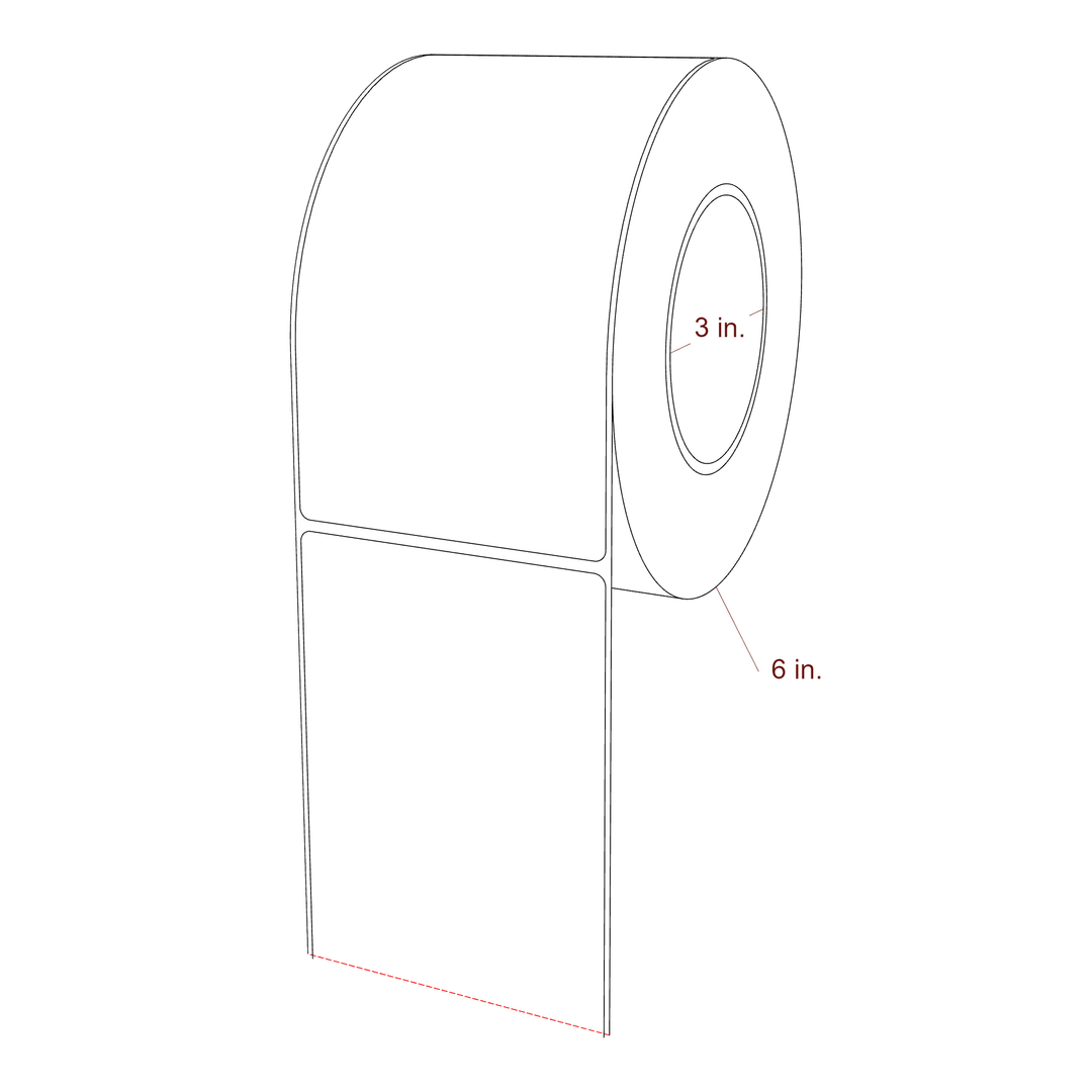 3.5625" x 6.5" Inkjet Label Rolls | Fits Epson ColorWorks, VIPColor & Primera