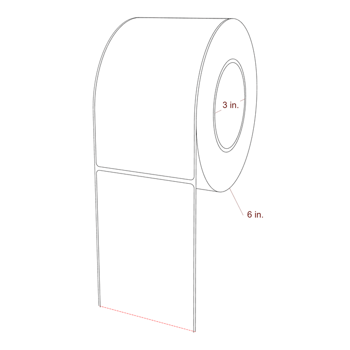 3.5625" x 6.5" Inkjet Label Rolls | Fits Epson ColorWorks, VIPColor & Primera