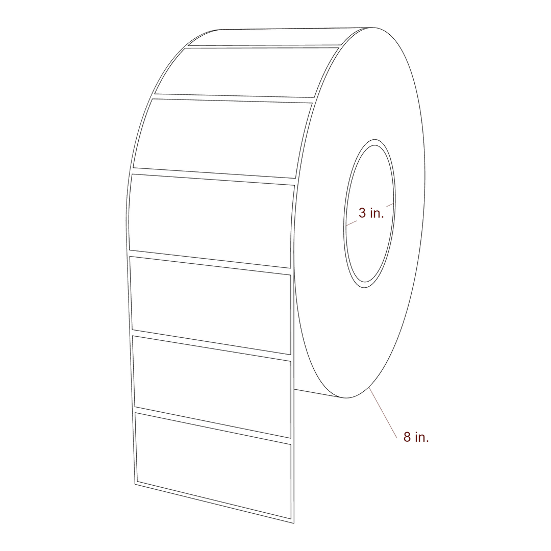 3.5" x 1.5" Rectangle Roll for Epson ColorWorks & VIPColor Printers; 3.5" x 1.5" Rectangle Label Diagram