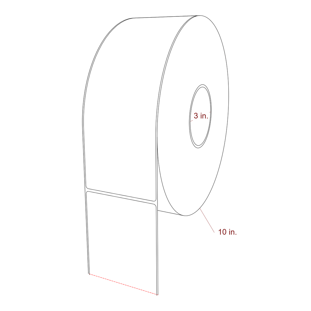 3.5" x 10" Inkjet Label Rolls | Fits Epson ColorWorks, VIPColor & Primera