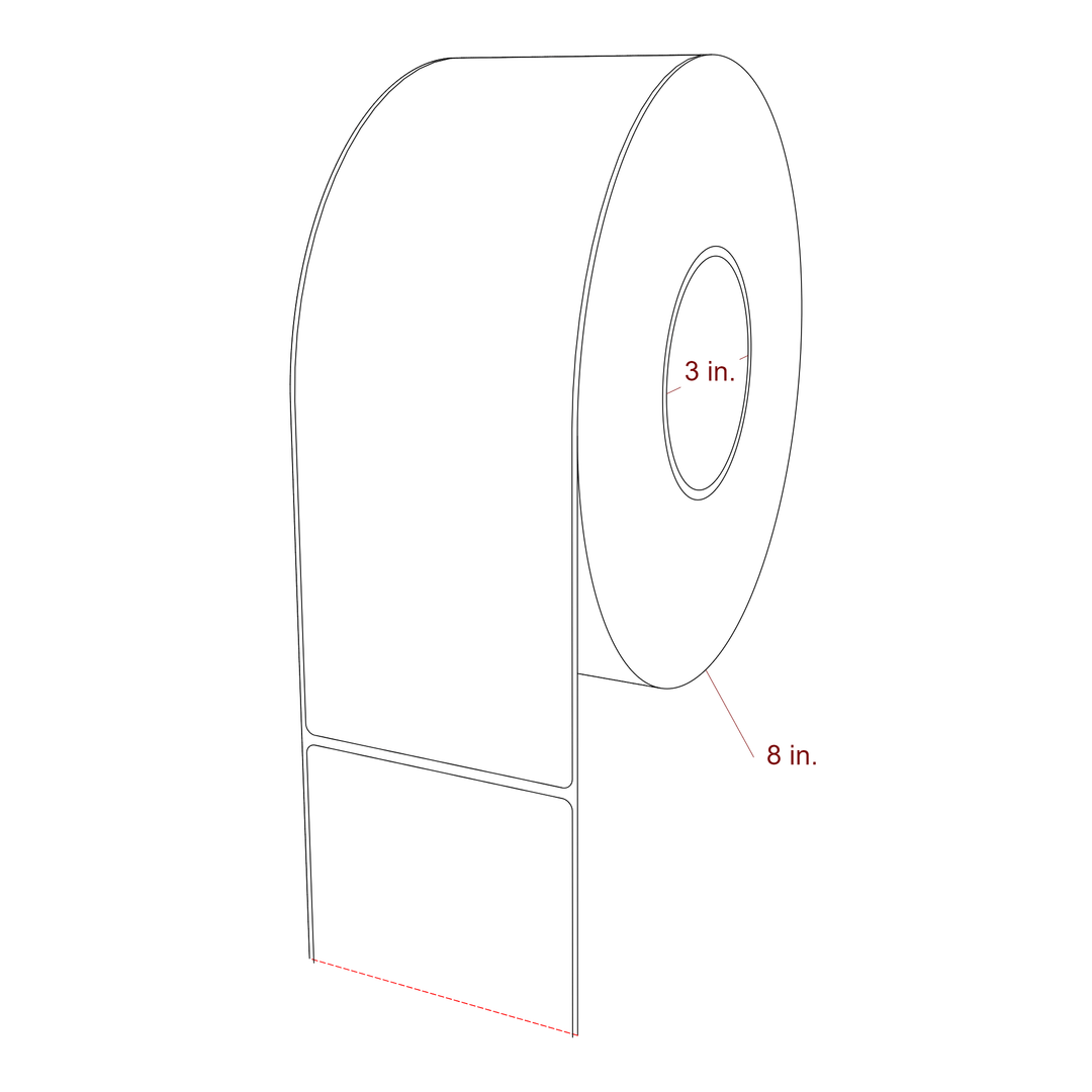 3.5" x 10" Inkjet Label Rolls | Fits Epson ColorWorks, VIPColor & Primera