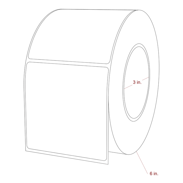 3.5" x 3.5" Inkjet Label Rolls | Fits Epson ColorWorks, VIPColor & Primera