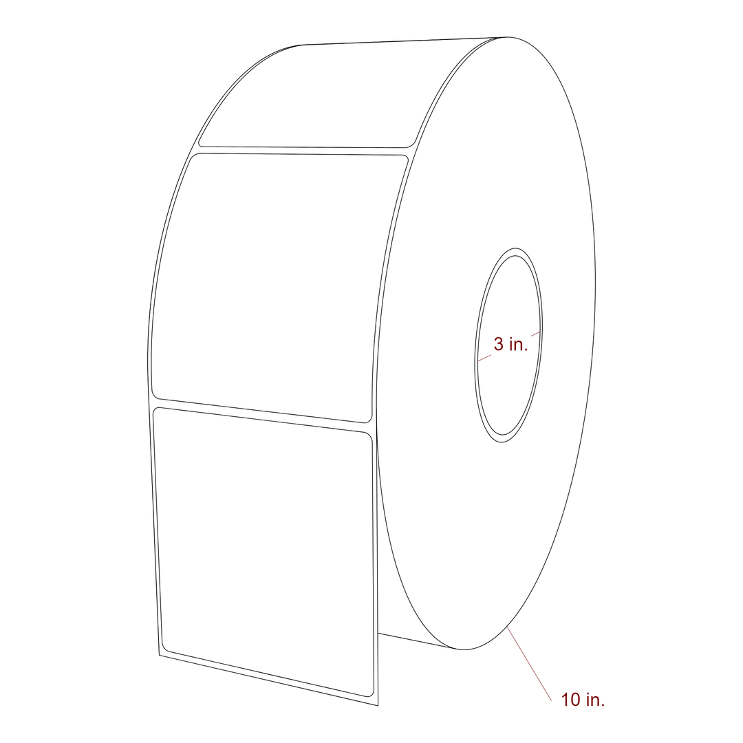 3.5" x 3.6875" Inkjet Label Rolls | Fits Epson ColorWorks, VIPColor & Primera