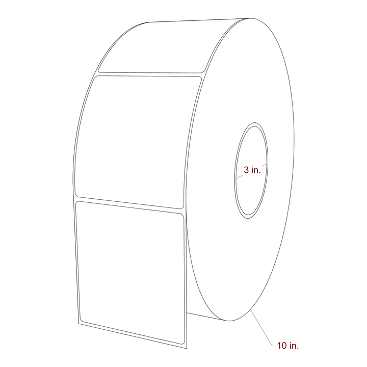 3.5" x 3.6875" Inkjet Label Rolls | Fits Epson ColorWorks, VIPColor & Primera