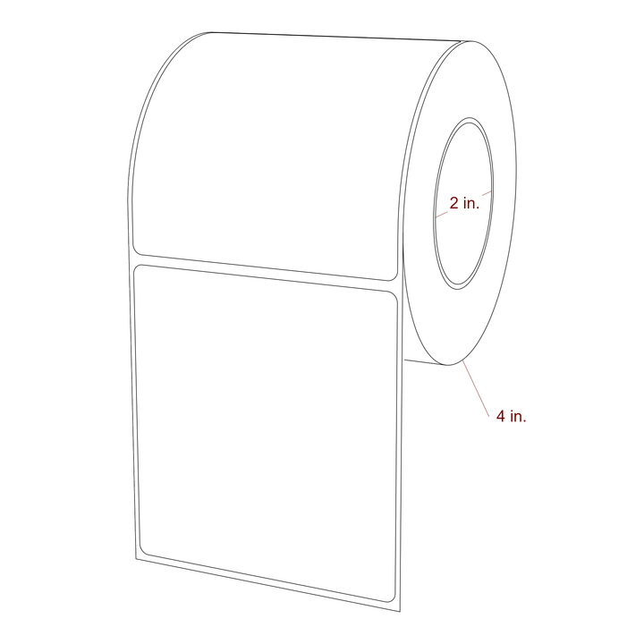 3.5" x 3.75" Inkjet Label Rolls | Fits Epson ColorWorks, VIPColor & Primera