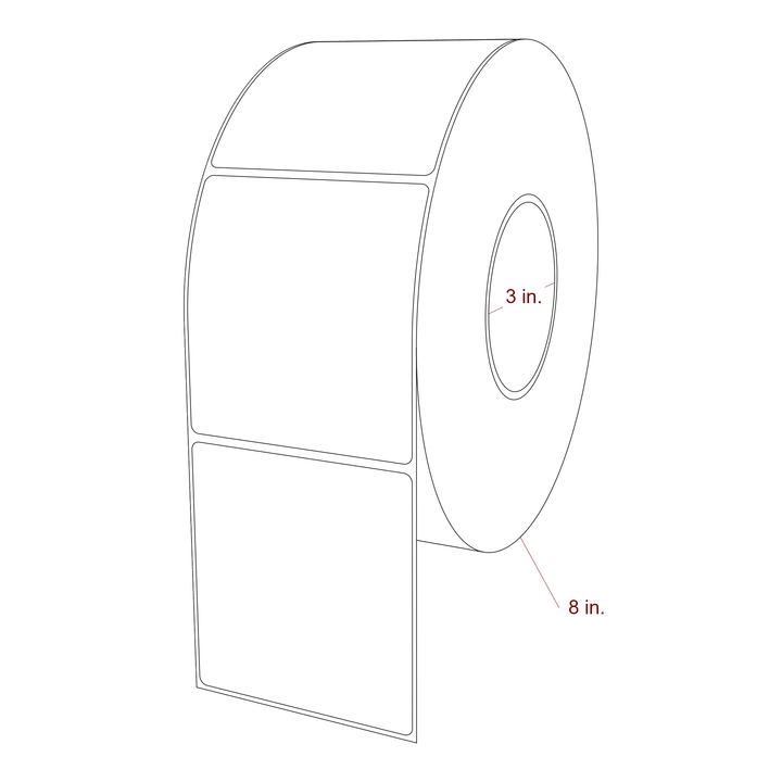 3.5" x 3.75" Inkjet Label Rolls | Fits Epson ColorWorks, VIPColor & Primera