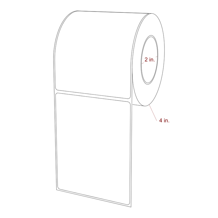 3.5" x 4.4375" Inkjet Label Rolls | Fits Epson ColorWorks, VIPColor & Primera