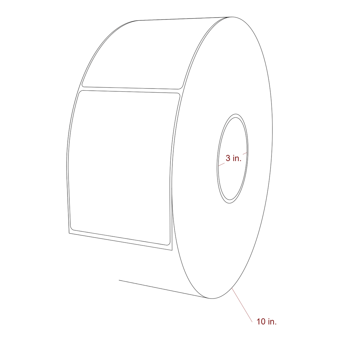 3.5" x 4.4375" Inkjet Label Rolls | Fits Epson ColorWorks, VIPColor & Primera