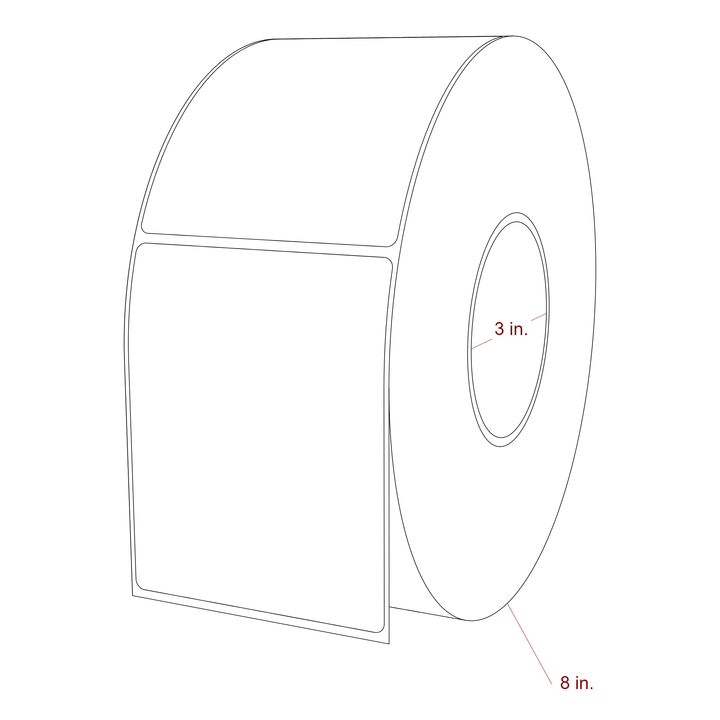 3.5" x 4.4375" Inkjet Label Rolls | Fits Epson ColorWorks, VIPColor & Primera