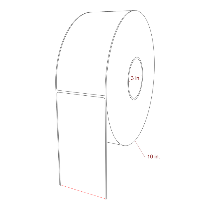 3.5" x 7.5" Inkjet Label Rolls | Fits Epson ColorWorks, VIPColor & Primera
