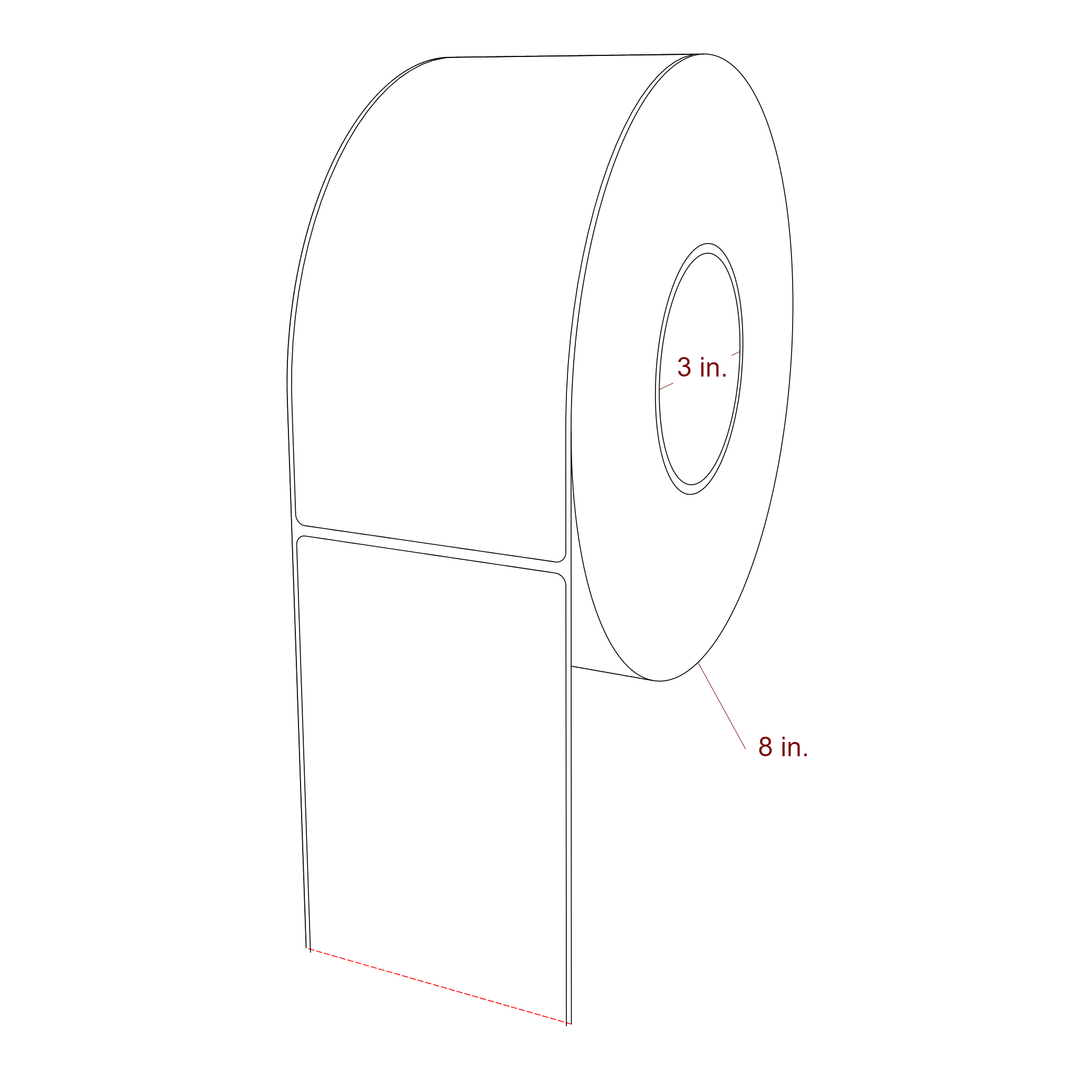 3.5" x 7.5" Inkjet Label Rolls | Fits Epson ColorWorks, VIPColor & Primera