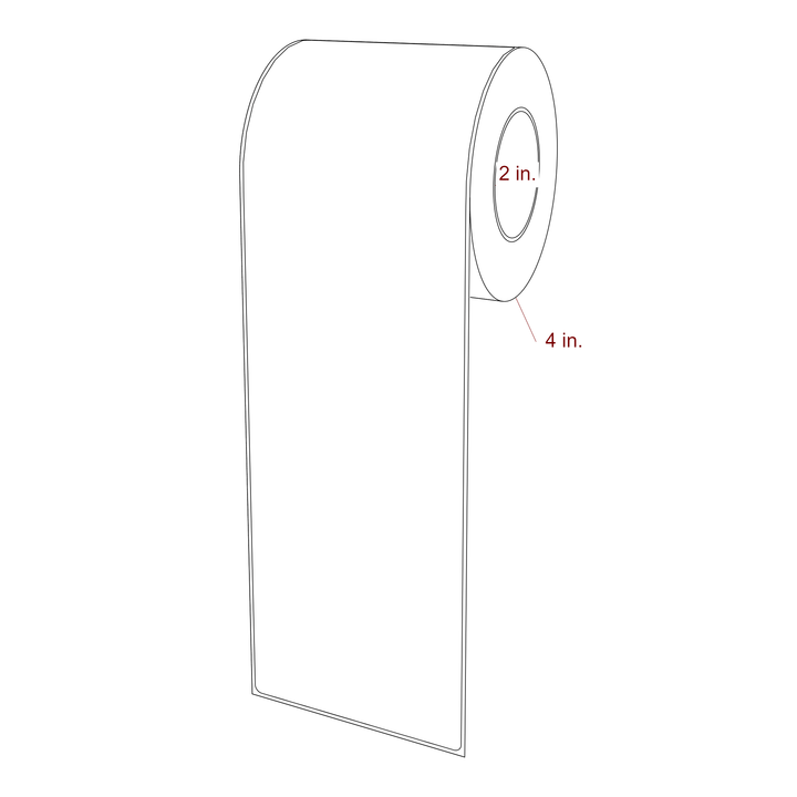 3.75" x 12" Inkjet Label Rolls | Fits Epson ColorWorks, VIPColor & Primera