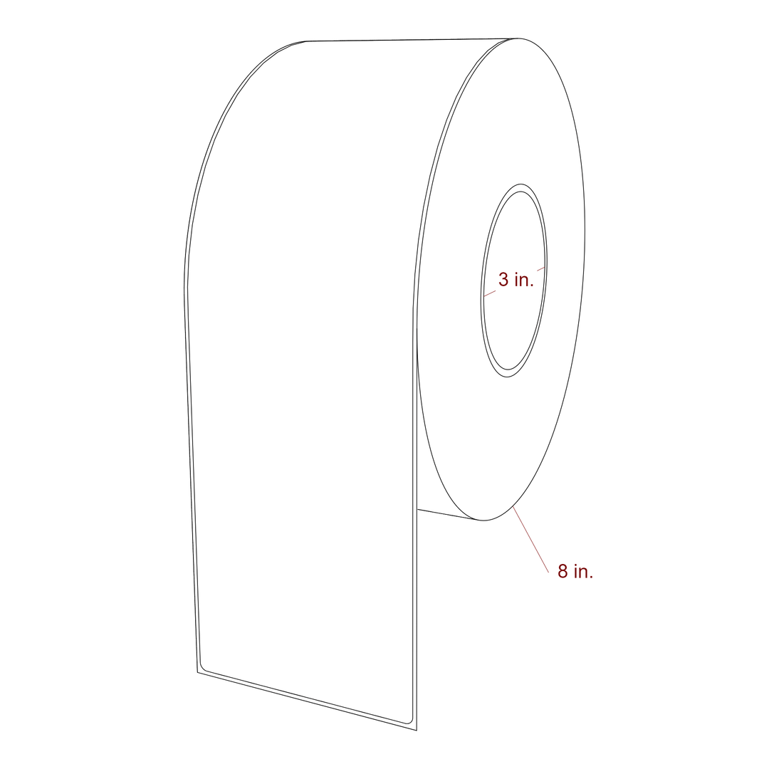 3.75" x 12" Inkjet Label Rolls | Fits Epson ColorWorks, VIPColor & Primera