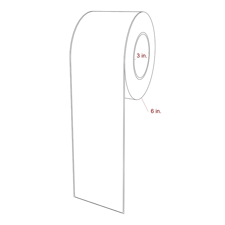3.75" x 14.625" Inkjet Label Rolls | Fits Epson ColorWorks, VIPColor & Primera