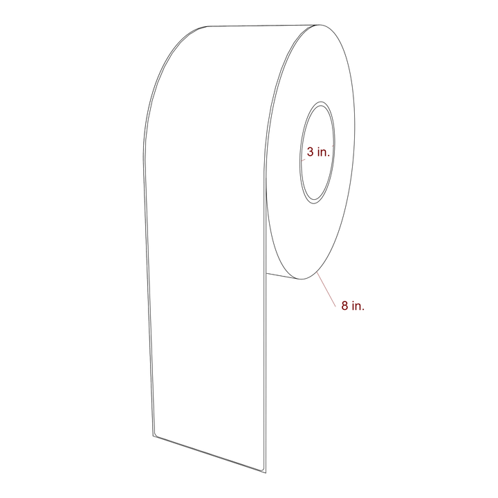 3.75" x 14.625" Inkjet Label Rolls | Fits Epson ColorWorks, VIPColor & Primera