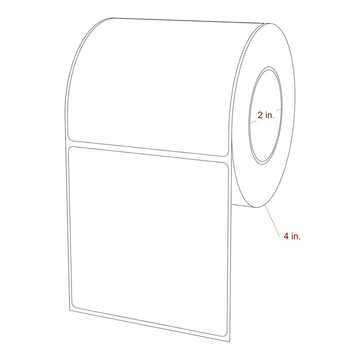 3.75" x 3.6875" Inkjet Label Rolls | Fits Epson ColorWorks, VIPColor & Primera