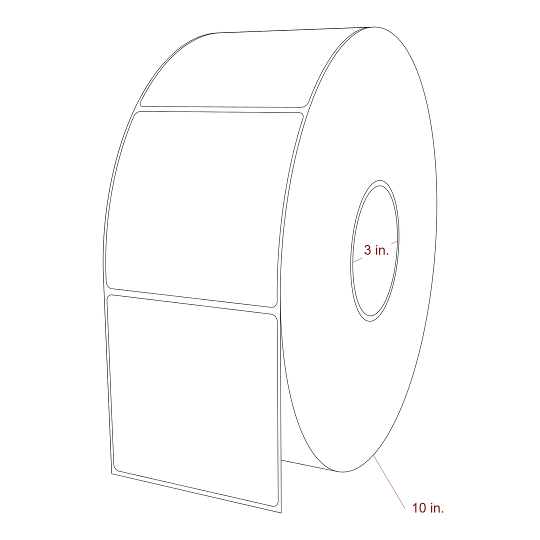 3.75" x 3.6875" Inkjet Label Rolls | Fits Epson ColorWorks, VIPColor & Primera