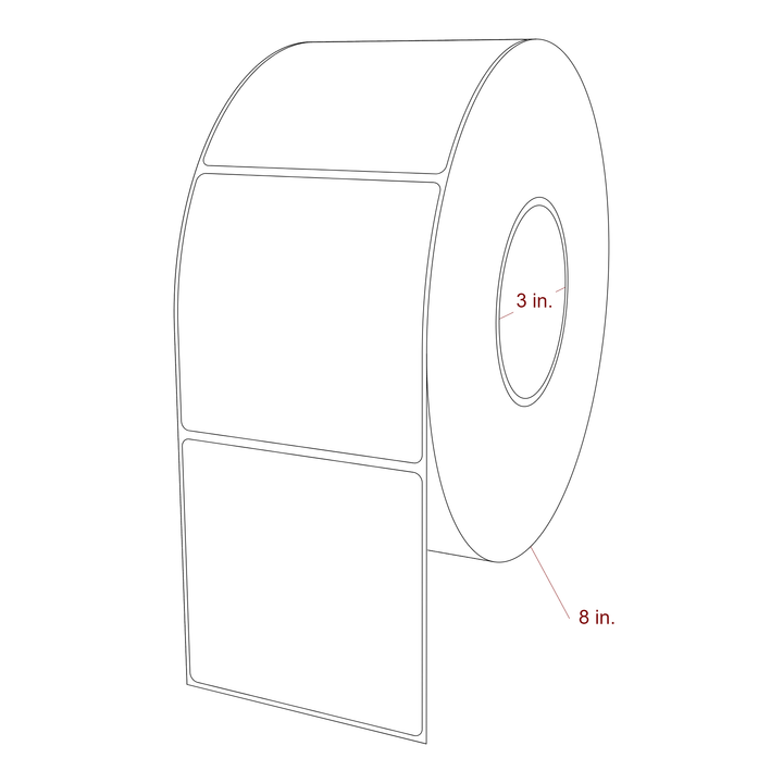 3.75" x 3.6875" Inkjet Label Rolls | Fits Epson ColorWorks, VIPColor & Primera