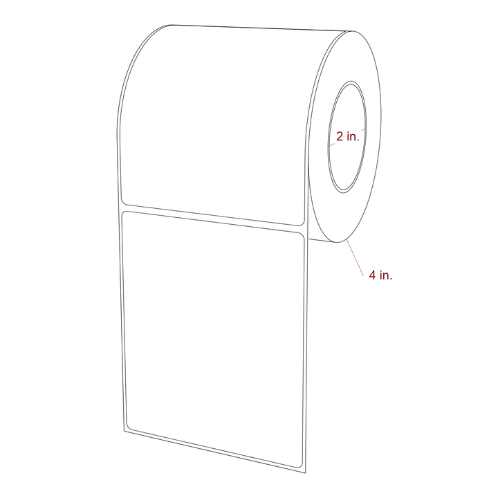 3.75" x 4.4375" Inkjet Label Rolls | Fits Epson ColorWorks, VIPColor & Primera