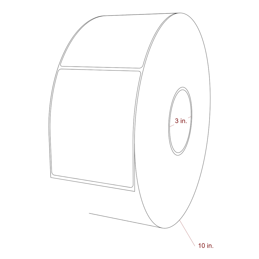 3.75" x 4.4375" Inkjet Label Rolls | Fits Epson ColorWorks, VIPColor & Primera