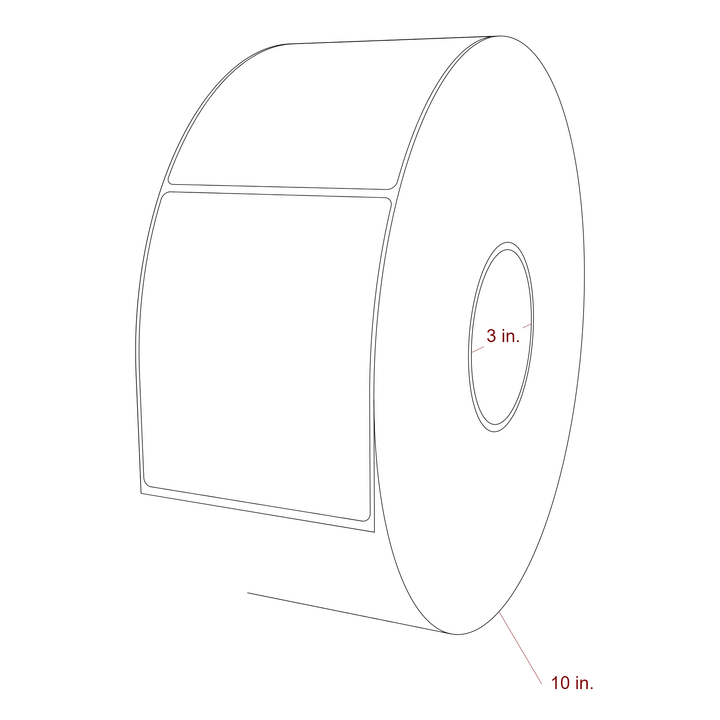 3.75" x 4.4375" Inkjet Label Rolls | Fits Epson ColorWorks, VIPColor & Primera