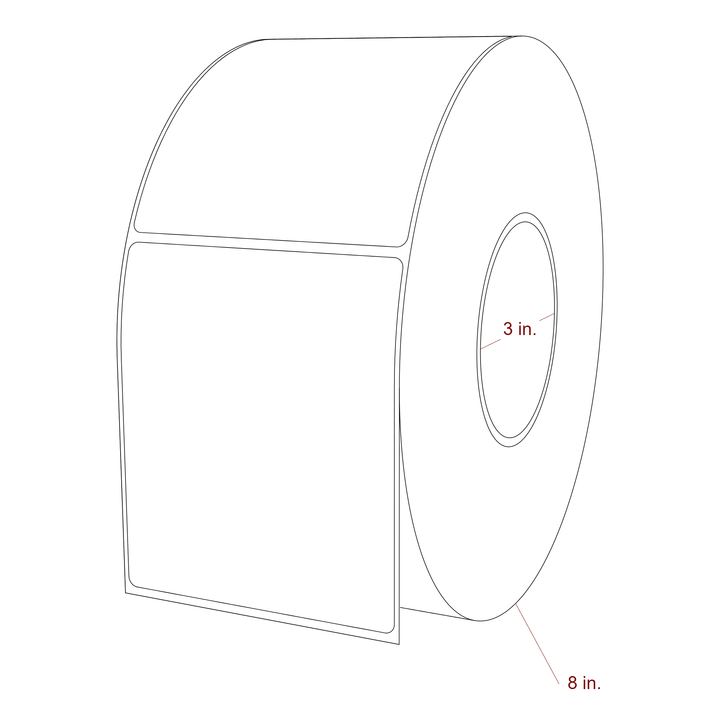 3.75" x 4.4375" Inkjet Label Rolls | Fits Epson ColorWorks, VIPColor & Primera