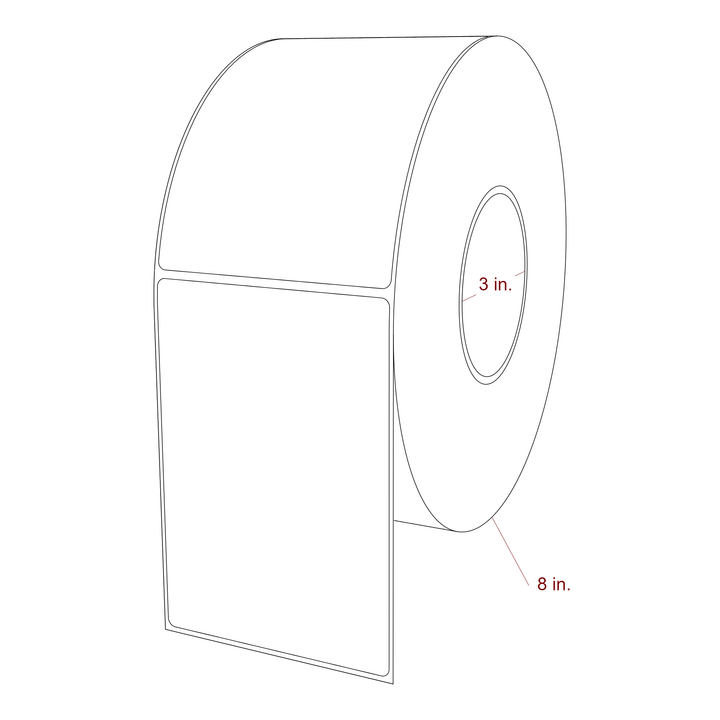 3.75" x 5.4375" Inkjet Label Rolls | Fits Epson ColorWorks, VIPColor & Primera