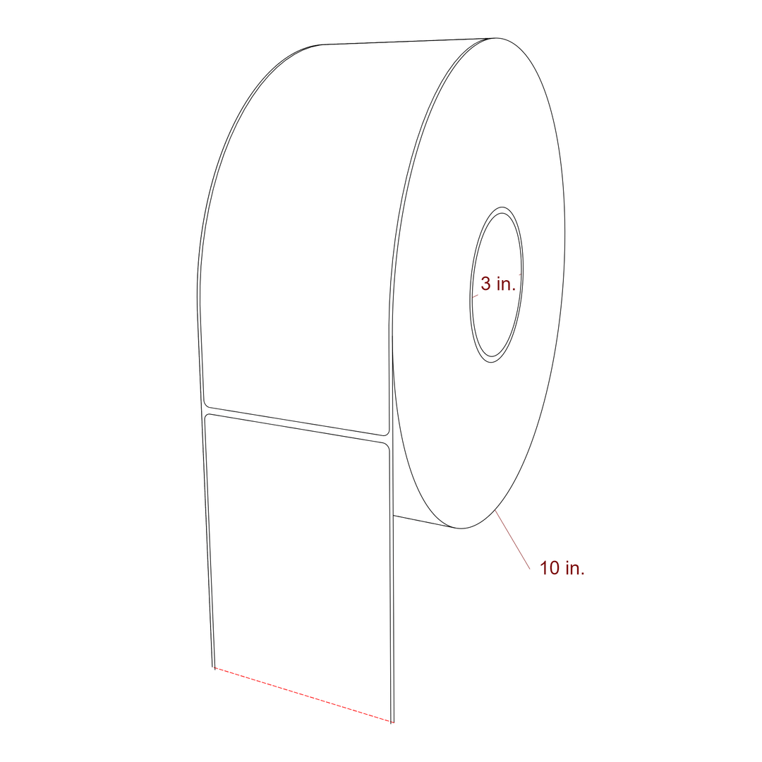 3.75" x 9" Inkjet Label Rolls | Fits Epson ColorWorks, VIPColor & Primera