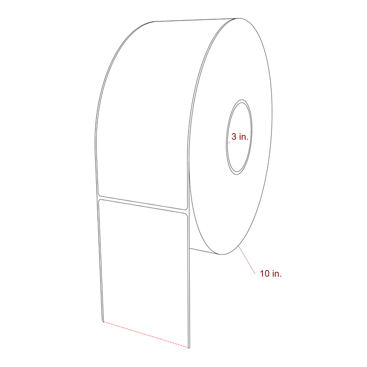 3.75" x 9" Inkjet Label Rolls | Fits Epson ColorWorks, VIPColor & Primera
