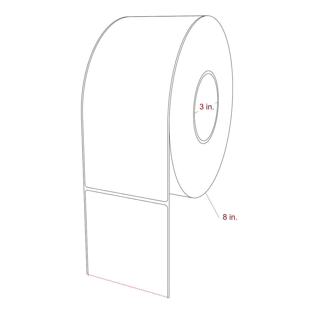 3.75" x 9" Inkjet Label Rolls | Fits Epson ColorWorks, VIPColor & Primera