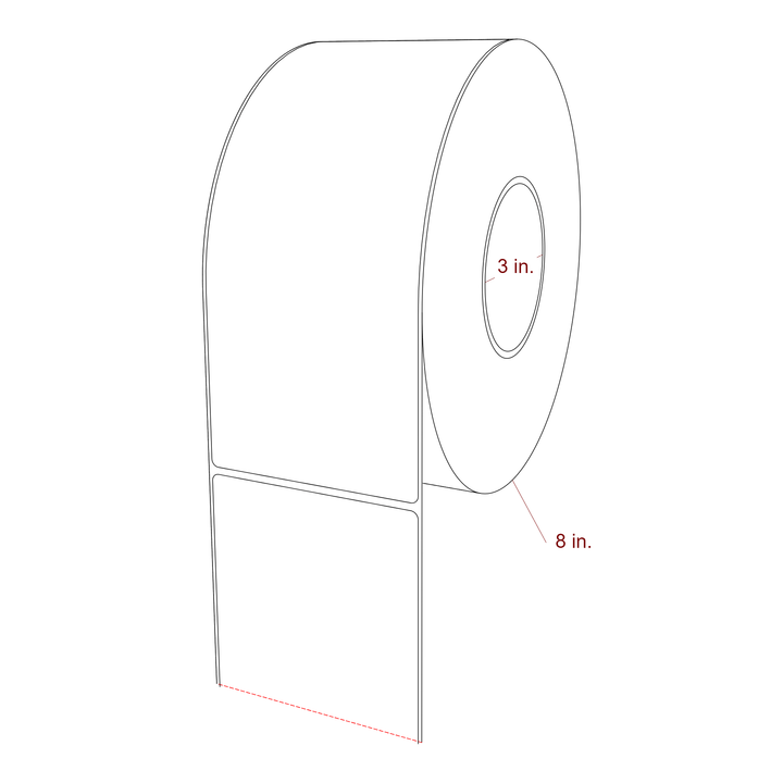 3.75" x 9" Inkjet Label Rolls | Fits Epson ColorWorks, VIPColor & Primera