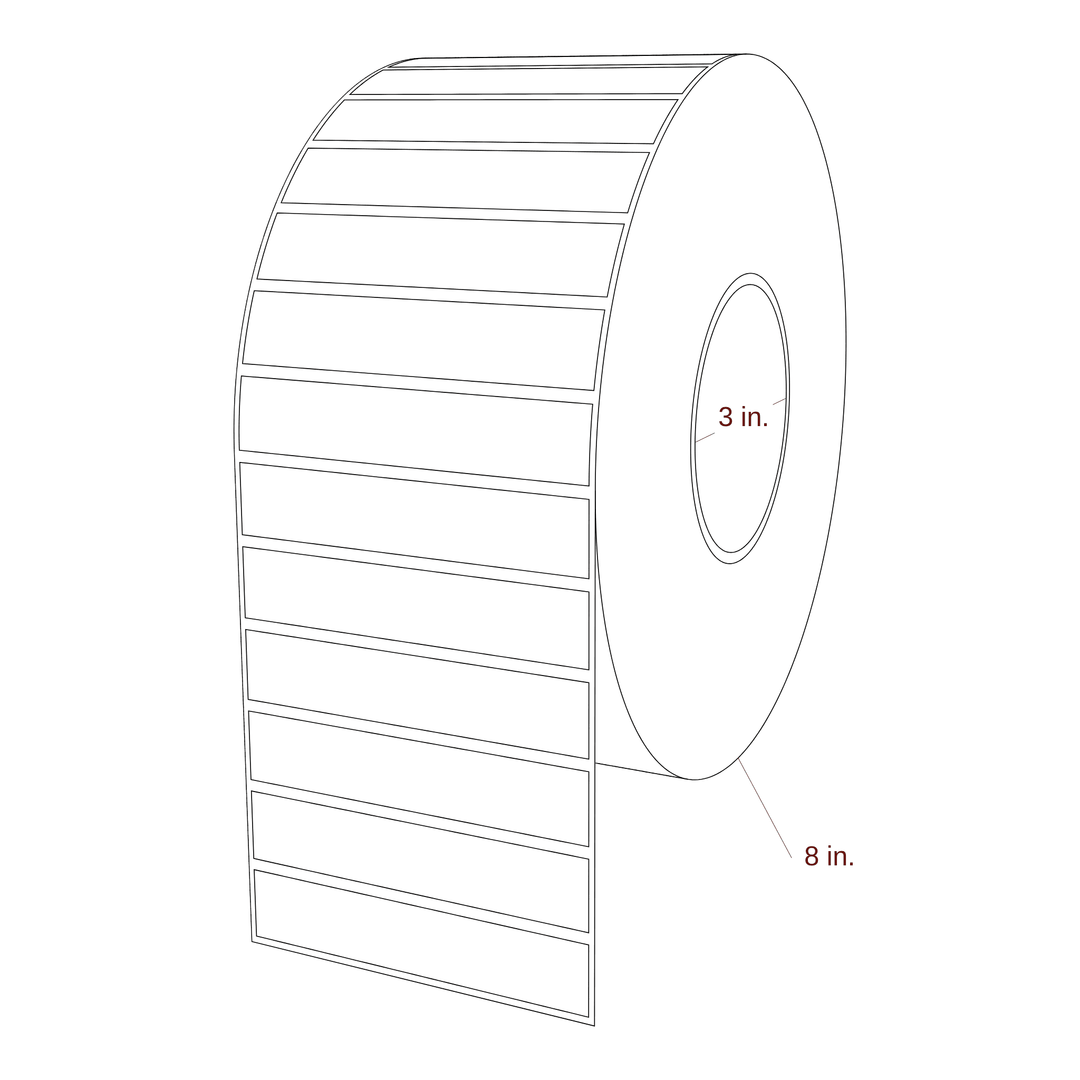 3.875" x 0.75" Inkjet Label Rolls | Fits Epson ColorWorks, VIPColor & Primera