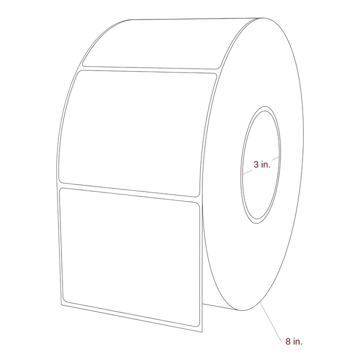 3.875" x 3" Inkjet Label Rolls | Fits Epson ColorWorks, VIPColor & Primera