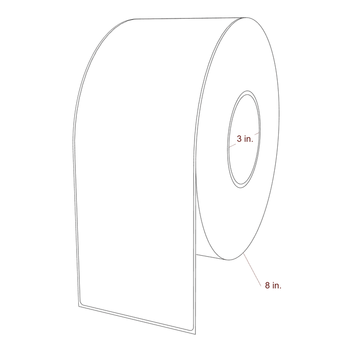 3.95" x 11" Inkjet Label Rolls | Fits Epson ColorWorks, VIPColor & Primera
