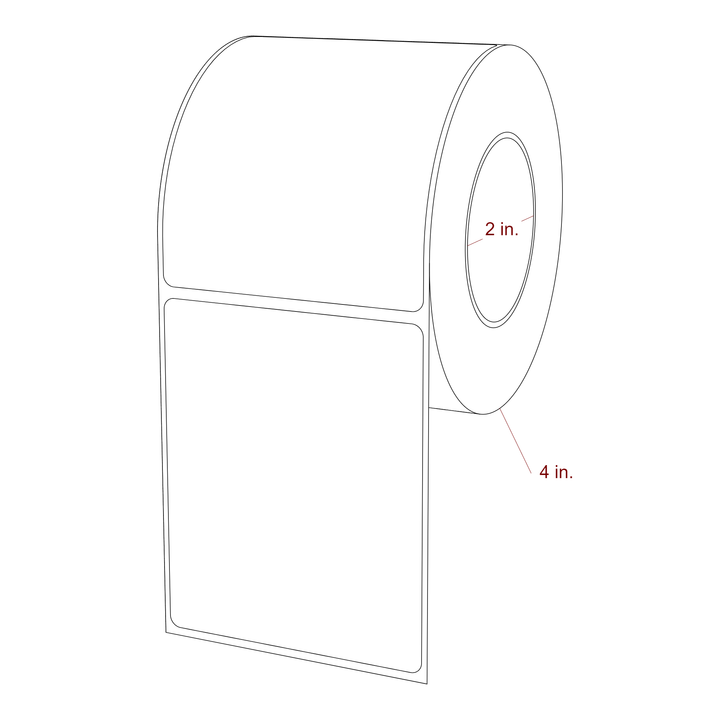 3" x 3.6875" Inkjet Label Rolls | Fits Epson ColorWorks, VIPColor & Primera