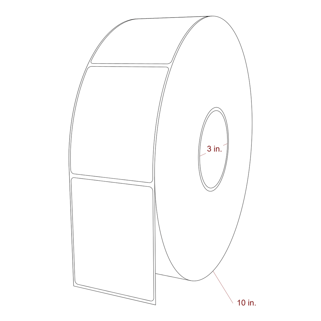3" x 3.6875" Inkjet Label Rolls | Fits Epson ColorWorks, VIPColor & Primera