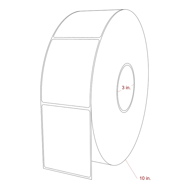3" x 3.6875" Inkjet Label Rolls | Fits Epson ColorWorks, VIPColor & Primera