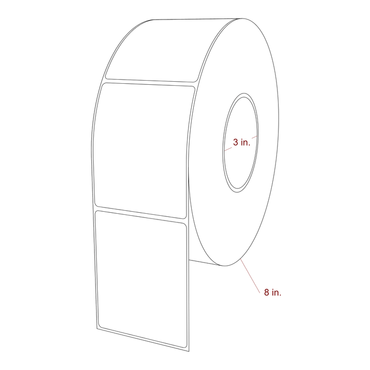 3" x 3.6875" Inkjet Label Rolls | Fits Epson ColorWorks, VIPColor & Primera