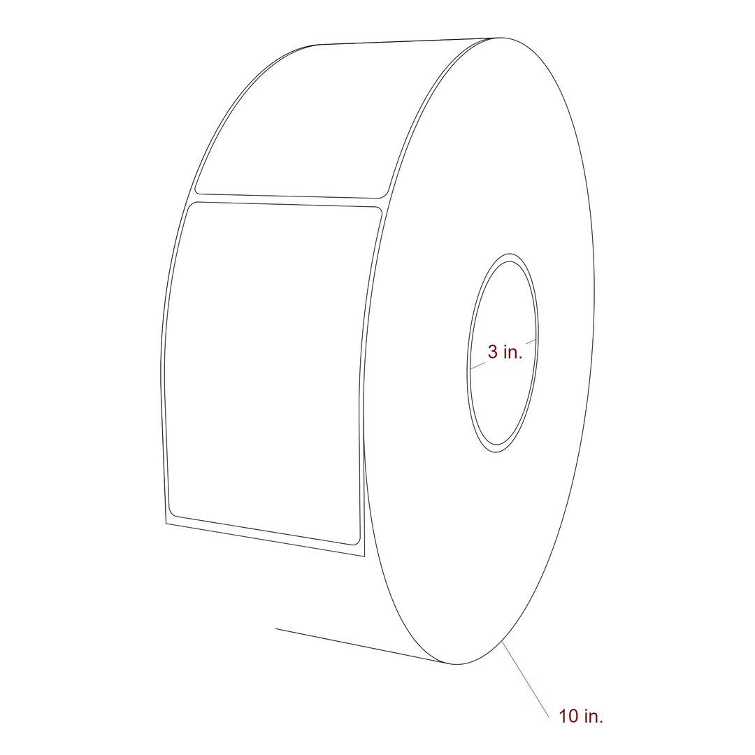 3" x 4.4375" Inkjet Label Rolls | Fits Epson ColorWorks, VIPColor & Primera