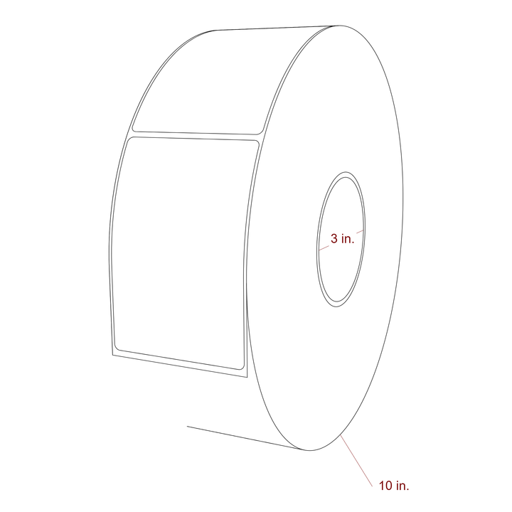 3" x 4.4375" Inkjet Label Rolls | Fits Epson ColorWorks, VIPColor & Primera