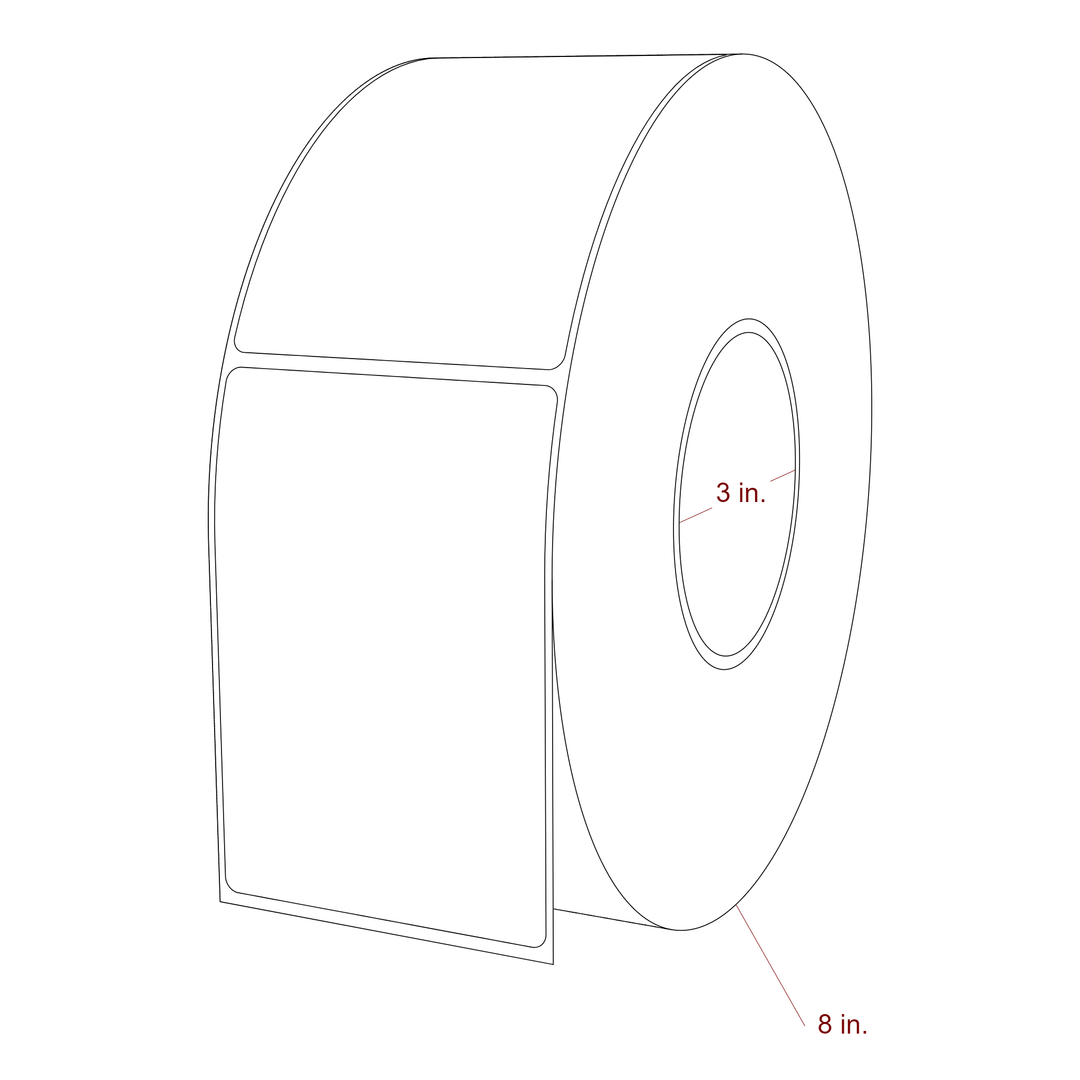 3" x 4.4375" Inkjet Label Rolls | Fits Epson ColorWorks, VIPColor & Primera