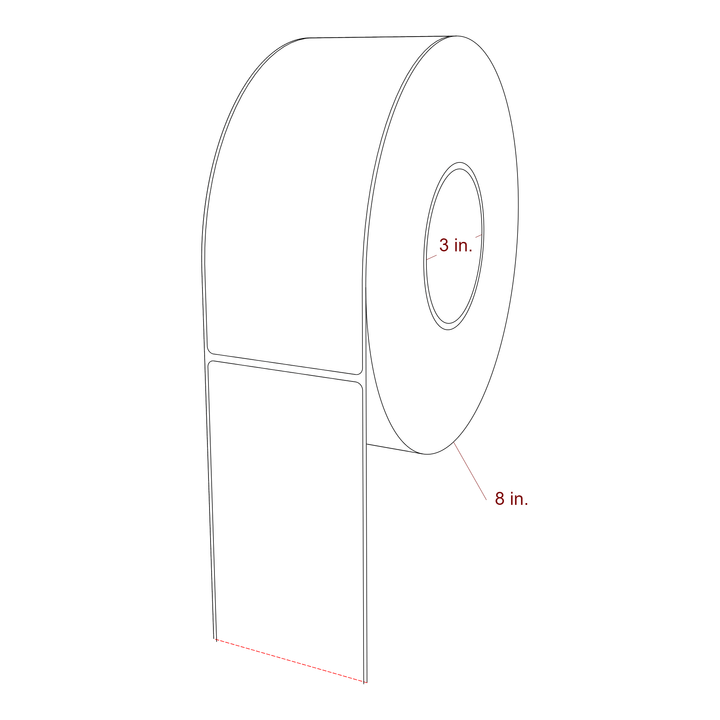 3" x 7.5" Inkjet Label Rolls | Fits Epson ColorWorks, VIPColor & Primera